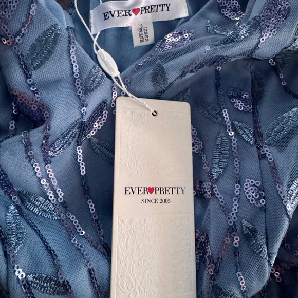 Ever Pretty Double V-Neck Fishtail Sequin Evening Dress - Picture 8 of 16